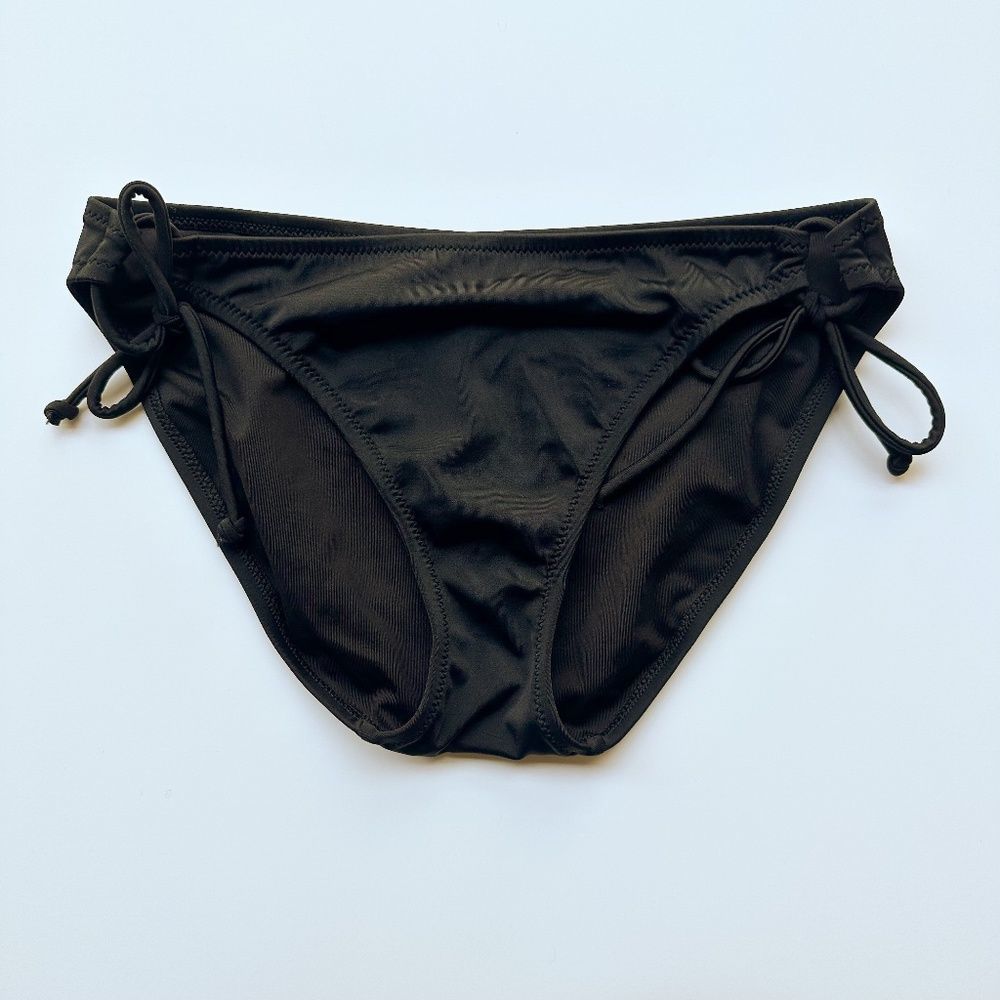 Victoria's Secret Side-Tie Bikini Bottoms in Black